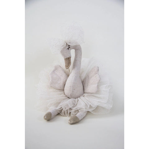 Small Tutu Swan Doll - White