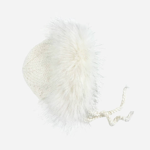 Arctic Faux Fur Bonnet - Cream