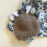 Hartley Deer Knit Hat - Tan